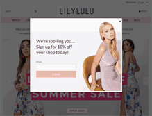 Tablet Screenshot of lilylulufashion.com